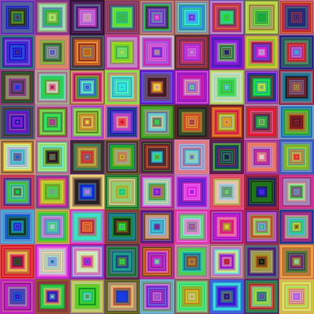 barevná mozaika